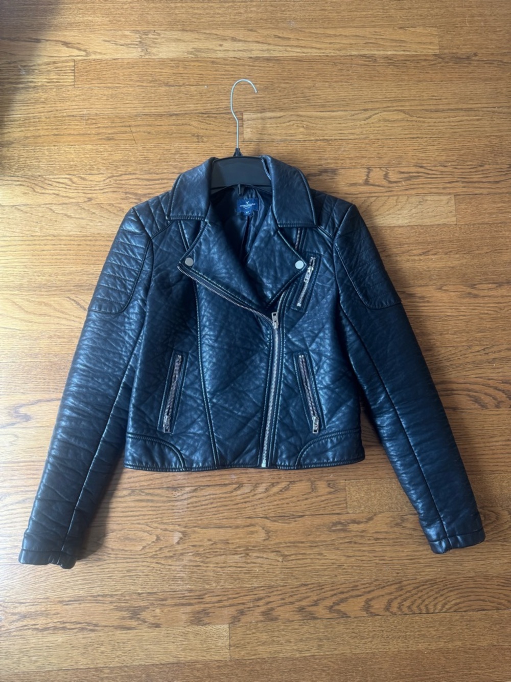 Classic Quilted Black Moto Jacket
